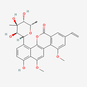 Chemical structure of Chrysomycin A