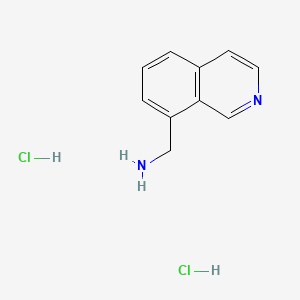 Chemical structure of 8-Isoquinoline methanamine (hydrochloride)