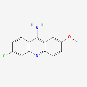 Chemical structure of 6-Chloro-2-methoxy-9-acridinamine