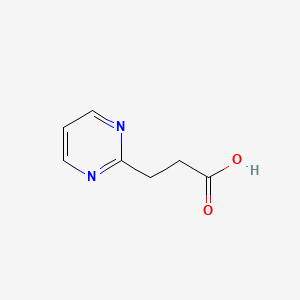 Chemical structure of 3-Pyrimidin-2-yl-Propionic Acid