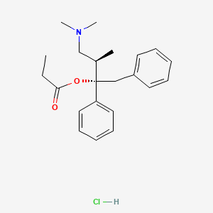 Chemical structure of (+)-Propoxyphene (hydrochloride)