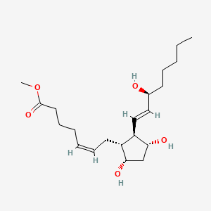 Chemical structure of Prostaglandin F2α methyl ester