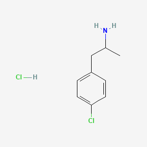 Chemical structure of p-Chloroamphetamine hydrochloride