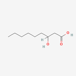 Chemical structure of 3-Hydroxynonanoic acid