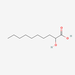 Chemical structure of 2-Hydroxydecanoic Acid