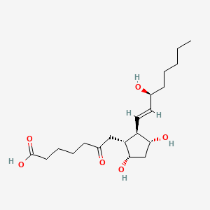 Chemical structure of 6-keto Prostaglandin F1α