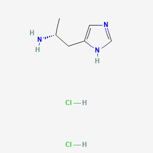 Chemical structure of R-(-)-α-Methylhistamine (hydrochloride)