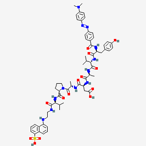 Chemical structure of Dabcyl-ice-edans