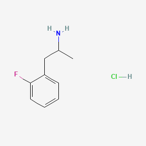 Chemical structure of 2-Fluoroamphetamine hydrochloride