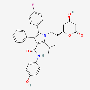 Chemical structure of p-Hydroxyatorvastatin lactone