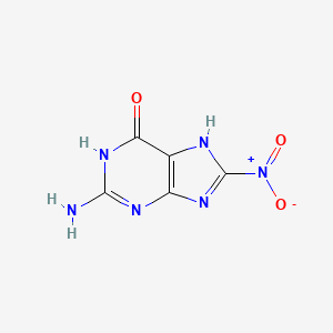 Chemical structure of 8-Nitroguanine