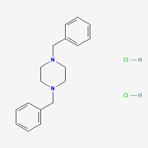 Chemical structure of 1,4-Dibenzylpiperazine (hydrochloride)