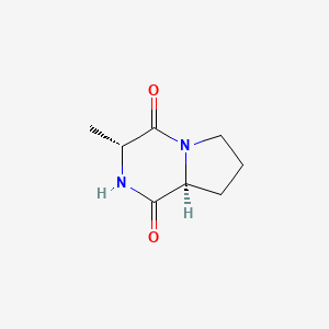 Chemical structure of Cyclo(D-Ala-L-Pro)