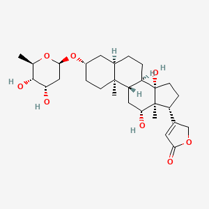 Chemical structure of Digoxigenin Monodigitoxoside