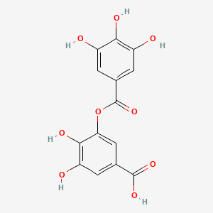 Chemical structure of Digallic Acid