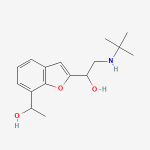 Chemical structure of 1'-hydroxy Bufuralol