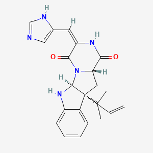 Chemical structure of Roquefortine C