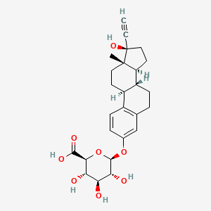 Chemical structure of Ethynylestradiol-3-o-glucuronide