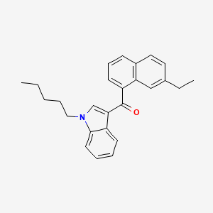 Chemical structure of JWH 210 7-ethylnaphthyl isomer