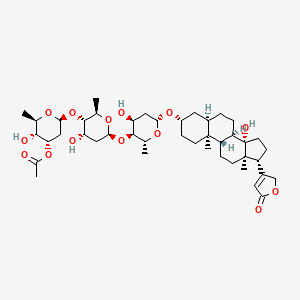 Chemical structure of Acetyldigitoxin