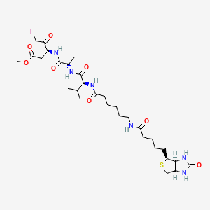 Chemical structure of Biotin-VAD-FMK