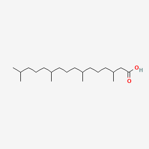 Chemical structure of Phytanic Acid