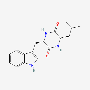 Chemical structure of Cyclo(L-Leu-L-Trp)