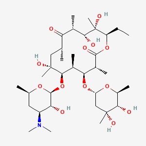 Chemical structure of Erythromycin C
