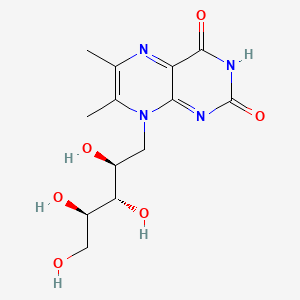 Chemical structure of 6,7-dimethyl-8-Ribityllumazine