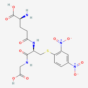Chemical structure of S-(2,4-dinitrophenyl)glutathione