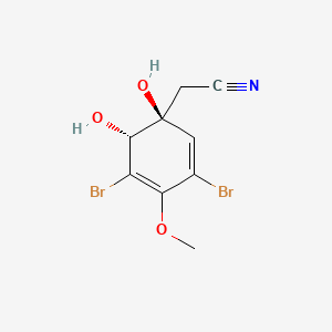 Chemical structure of (+)-Aeroplysinin-1