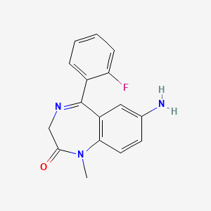 Chemical structure of 7-Aminoflunitrazepam
