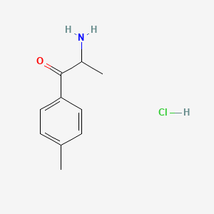 Chemical structure of nor-Mephedrone (hydrochloride)