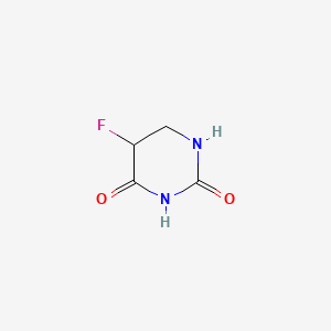 Chemical structure of 5,6-dihydro-5-Fluorouracil