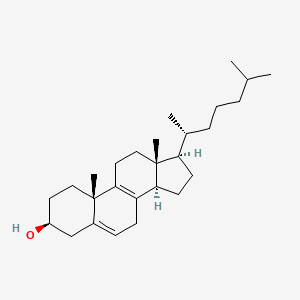 Chemical structure of 8-Dehydrocholesterol