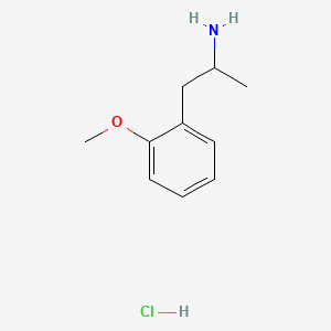Chemical structure of 2-Methoxyamphetamine (hydrochloride)