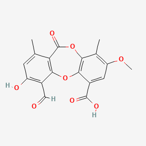 Chemical structure of Psoromic Acid