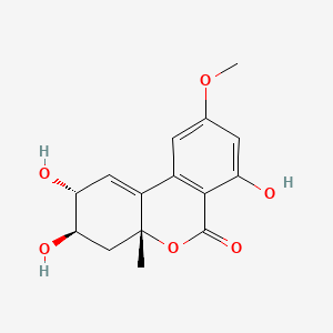 Chemical structure of (-)-Altenuene