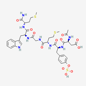 Chemical structure of CCK (26-31) (sulfated)