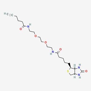 Chemical structure of Alkynyl-biotin