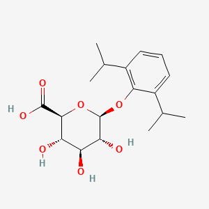 Chemical structure of Propofol glucuronide