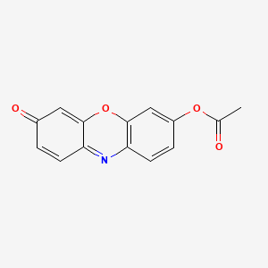 Chemical structure of Resorufin Acetate