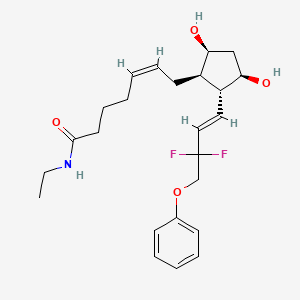 Chemical structure of Tafluprost ethyl amide