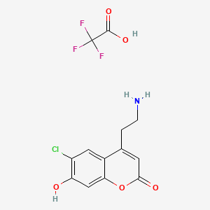Chemical structure of FFN-102 (trifluoroacetate salt)