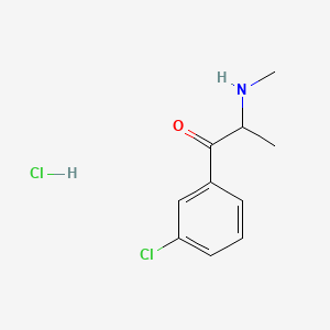 Chemical structure of 3-Chloromethcathinone hydrochloride