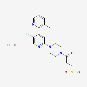 Chemical structure of PF-05274857 (hydrochloride)