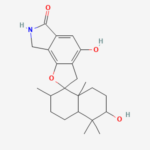 Chemical structure of Stachybotrylactam