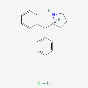 Chemical structure of (S)-Desoxy-D2PM (hydrochloride)