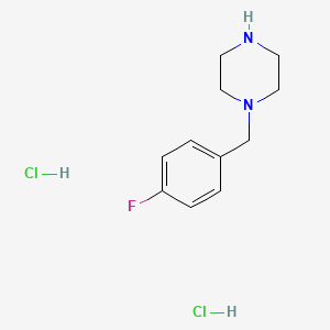 Chemical structure of 4-fluoro BZP (hydrochloride)
