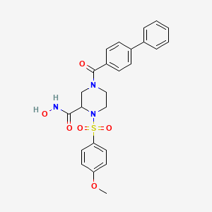 Chemical structure of MMP-9/MMP-13 Inhibitor I